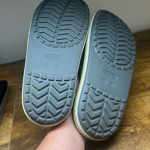 CROCS Bayaband Slides  Slip On Sandals Gray  Size 11 Comfort - Picture 7 of 7